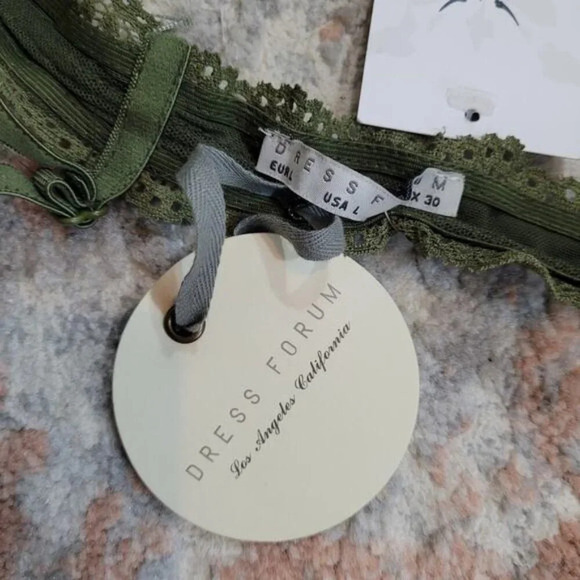 Dress‎ Forum Green Lace Bralette - Size Large - Picture 5 of 6